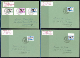 BE   1169 - 1171 + 10 X 1171   ---  Obl. 1er Jour  --  Enveloppes A5  --   Mariage Royal + Toutes Les Provinces - Brieven En Documenten