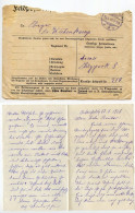 Germany 1918 WWI Feldpost Cover & Letter; Melle To Armee Flugpark 8, Flieger Wiehenkamp (Aviator) - Feldpost (Portofreiheit)