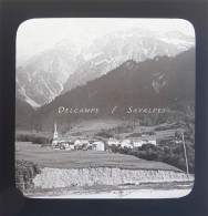 Chamonix Vers 1910 * Les Houches Vu De La Gare * Plaque Verre - Diapositiva Su Vetro