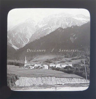 Chamonix Vers 1910 * Les Houches Vu De La Gare * Plaque Verre - Glasplaten