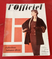 Officiel De La Mode Et De La Couture Paris Septembre 1954 Collections Automne Hiver Dior Lanvin Patou Fath Balenciaga - Lifestyle & Mode