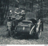 Photographie (8,5 X 6 Cm) - Vintage - Snapshot - Motocyclette - Side-car - Automobili