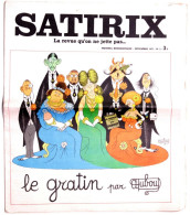 SATIRIX Revue Humoristique.Illustrateur Dubout.""Le Gratin ".Décembre 1971. - Humour