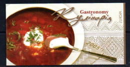 EUROPA - Ukraine- 2005- Europa / Gastronomy Booklet Complete  Mint Never Hinged Sg £29 - 2005
