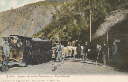 VS257  --  BRIGUE  --   EINFAHRT DER ERSTEN LOCOMOTIVE AM SIMPLON - TUNNEL - Simplon