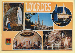 LOURDES – Multivues / Blason (animée) (voir Scan Recto/verso) - Heilige Plaatsen