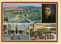 LOURDES – Eglise Et Portrait De Sainte-Bernadette / Multivues (animée) (voir Scan Recto/verso) - Heilige Stätte