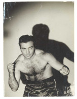 Grande Photo 17x23 Cms, Boxe, Marcel Cerdan   (état) - Sports