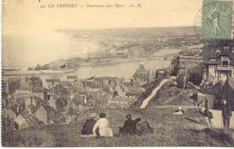 CPA - LE TREPORT - PANORAMA VERS MERS(RARE CLICHE) PETITE ANIMATION - Le Treport