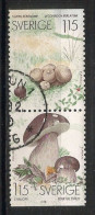Sweden 1978 Mushrooms Pair Y.T. 1022+1025 (0) - Oblitérés