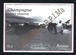 Etiquette Champagne Brut Réserve 3° RPIMA Régiment De Parachutistes D'infanterie De Marine Reims  Marne 51 - Champagne