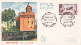 FDC 14/11/1959: PERPIGNAN : Le Castillet - Y&T N° 1222 - 1950-1959