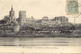CPA - AVIGNON - VUE GENERALE DU PALAIS DES PAPES - Avignon (Palais & Pont)