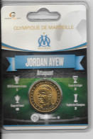 Médaille Touristique Arthus Bertrand AB Sous Encart Football Olympique De Marseille OM  Saison 2011 2012 Jordan Ayew - Undated