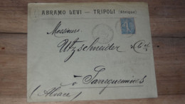 Enveloppe LEVANT, Tripoli Barbarie - 1905  ......... Boite1 ..... 240424-222 - Storia Postale