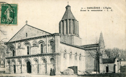 CPA -  SURGERES - L'EGLISE AVANT LA RESTAURATION - Surgères