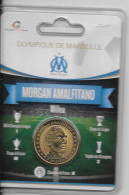 Médaille Touristique Arthus Bertrand AB Sous Encart Football Olympique De Marseille OM  Saison 2011 2012 Amalfitano - Zonder Datum