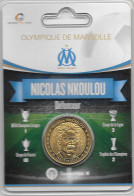 Médaille Touristique Arthus Bertrand AB Sous Encart Football Olympique De Marseille OM  Saison 2011 2012 Nkoulou - Non Datati