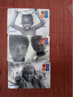 Unicef 3 Phonecards Portugal Used Rare - Portogallo