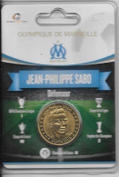 Médaille Touristique Arthus Bertrand AB Sous Encart Football Olympique De Marseille OM  Saison 2011 2012 Sabo - Zonder Datum