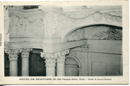 CPA - PARIS - HOTEL DE BEAUVAIS, RUE F. MIRON - DETAIL DU GRAND ESCALIER - Autres Monuments, édifices