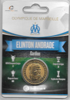 Médaille Touristique Arthus Bertrand AB Sous Encart Football Olympique De Marseille OM  Saison 2011 2012 Andrade - Sin Fecha