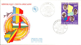 CENTRAFRIQUE FDC 1964 CONFERENCE DES CHEFS D'ETAT - Centrafricaine (République)