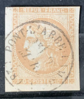 BORDEAUX N°43 Ba 10c Bistre-Orangé Oblitéré CàD - 1870 Ausgabe Bordeaux