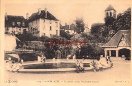 CPA MONTLUCON - LE JARDIN PUBLIC ET LE BOULEVARD CARNOT - Montlucon