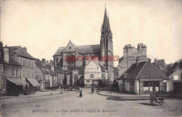 CPA MOULINS - LA PLACE ACHILLE ET L'EGLISE DU SACRE CŒUR - Moulins