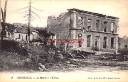 CPA VENDRESSE - AISNE - GUERRE 1914-18 - LA MAIRIE ET L'EGLISE - Andere & Zonder Classificatie