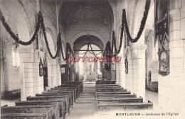 CPA MONTLEVON - AISNE - INTERIEUR DE L'EGLISE - Andere & Zonder Classificatie