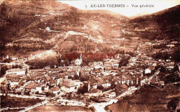 CPA AX LES THERMES - VUE GENERALE - Ax Les Thermes