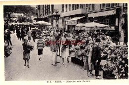 CPA NICE - MARCHE AUX FLEURS - Mercati, Feste