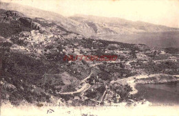 CPA ROQUEBRUNE - ROUTE DE LA CORNICHE - Roquebrune-Cap-Martin