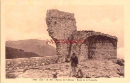 CPA EZE - RUINE DU CHATEAU - ANIME - Eze