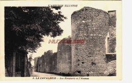 CPA LA CAVALERIE - LES REMPARTS ET L'AVENUE - La Cavalerie