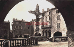 CPSM VILLEFRANCHE DE ROUERGUE - PLACE NOTRE DAME - Villefranche De Rouergue