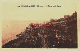 CPA VILLERS SUR MER - CALVADOS - FALAISES COTE OUEST - Villers Sur Mer