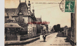 CPA LUC SUR MER - CALVADOS - BOULEVARD DE LA REPUBLIQUE - Luc Sur Mer