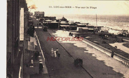 CPA LUC SUR MER - CALVADOS - VUE SUR LA PLAGE - Luc Sur Mer