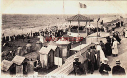 CPA CABOURG - CALVADOS - LA TERRASSE DE LA PLAGE - Cabourg