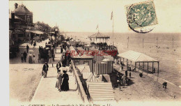 CPA CABOURG - CALVADOS - LA PROMENADE DE LA MER - Cabourg