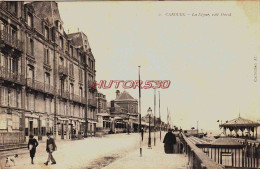 CPA CABOURG - CALVADOS - LA DIGUE - Cabourg