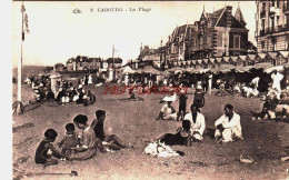 CPA CABOURG - CALVADOS - LA PLAGE A MAREE BASSE - Cabourg