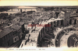 CPA ARLES - BOUCHES DU RHONE - VUE GENERALE DES ARENES - Arles