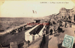 CPA CABOURG - CALVADOS - LA PLAGE - Cabourg