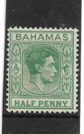 BAHAMAS 1938 ½d SG 149a ELONGATED 'e' VARIETY MOUNTED MINT Cat £200 - 1859-1963 Crown Colony