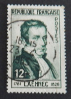 FRANCE YT 936 OBLITERE "LAENNEC"  ANNÉE 1952 - Gebraucht