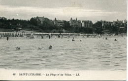 CPA - SAINT-LUNAIRE - LA PLAGE ET LES VILLAS - Saint-Lunaire